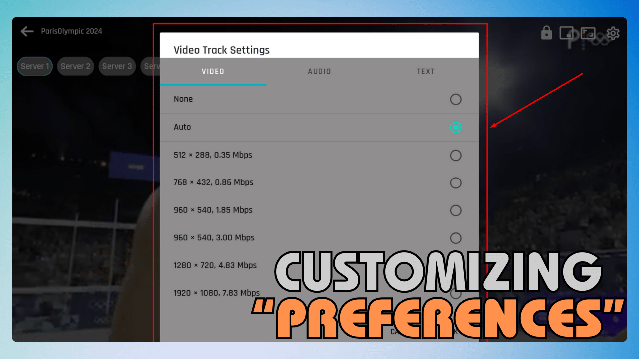 Customizing Preferences