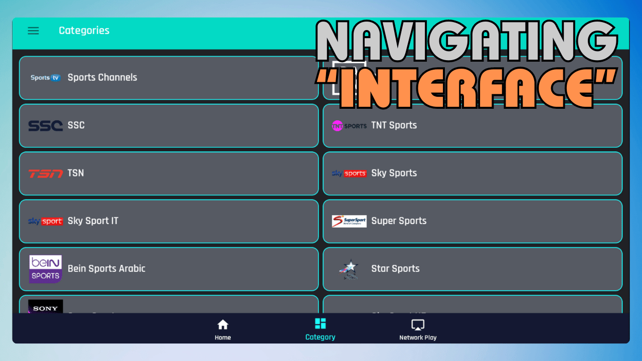 Navigating Interface