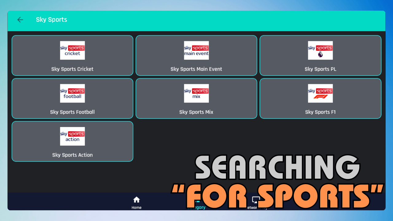 Searching for Sports