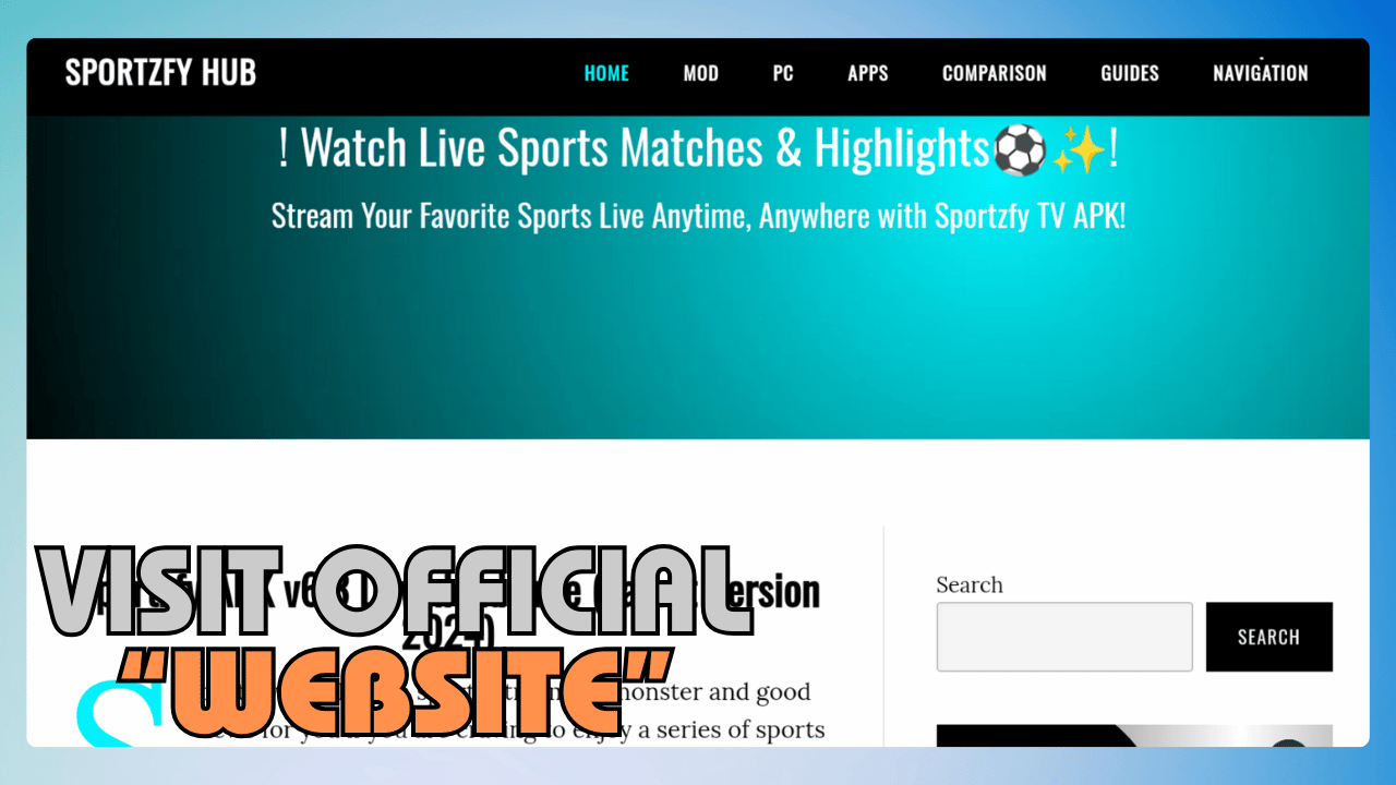 Visit Official Sportzfy Website