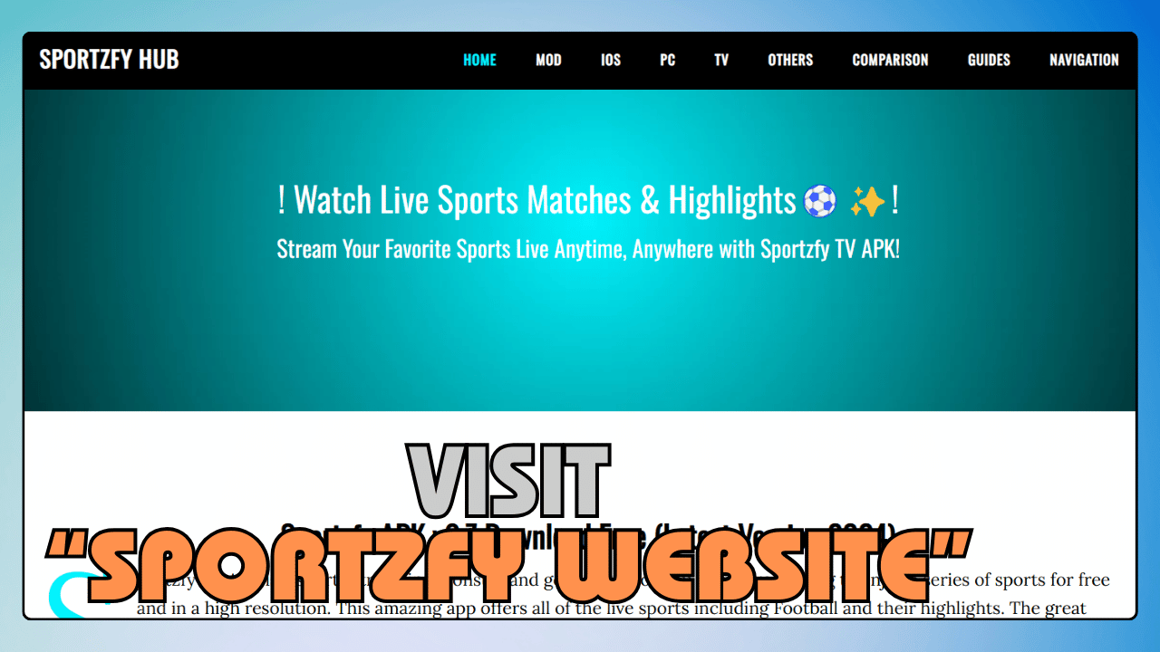 Visit Sportzfy Website