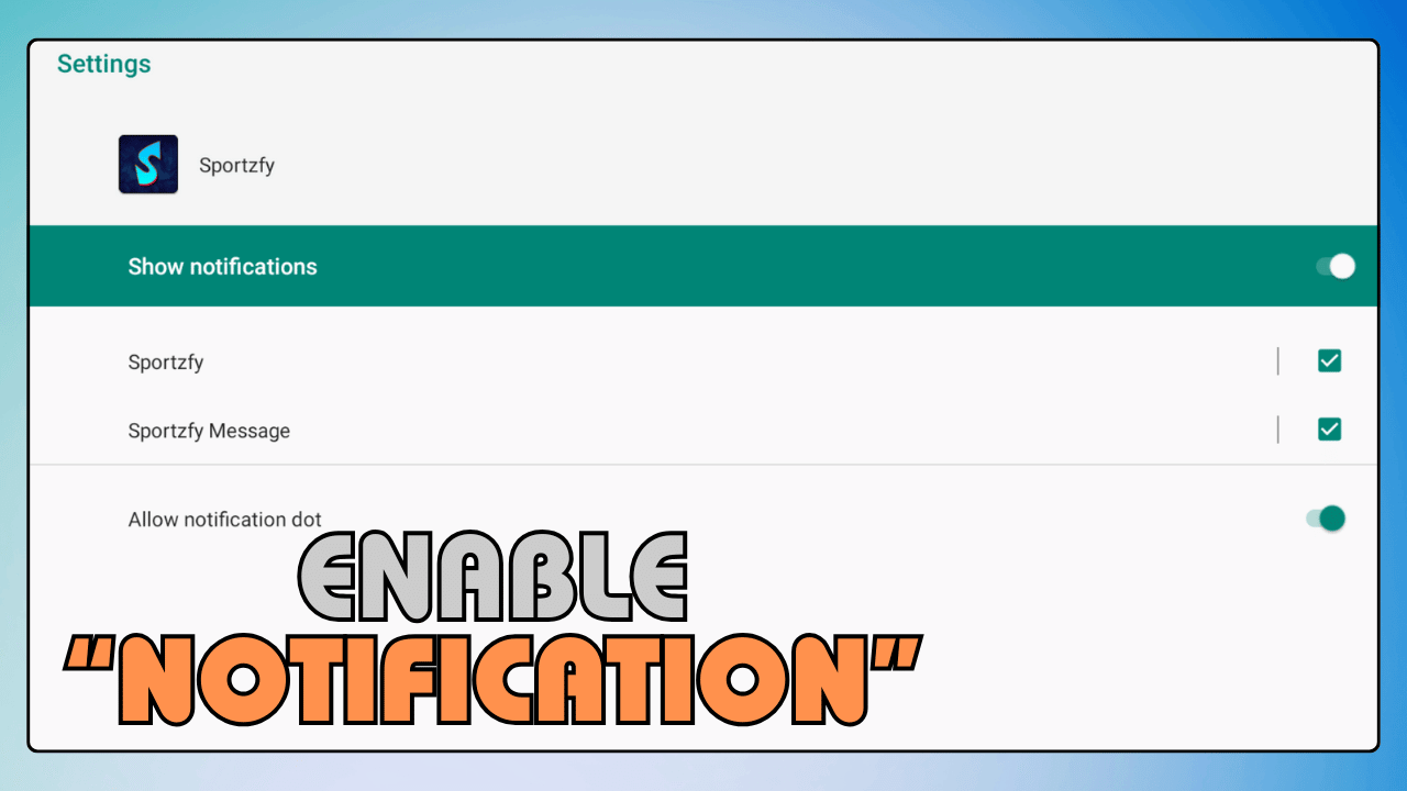 Enable Notifications and Streaming Access