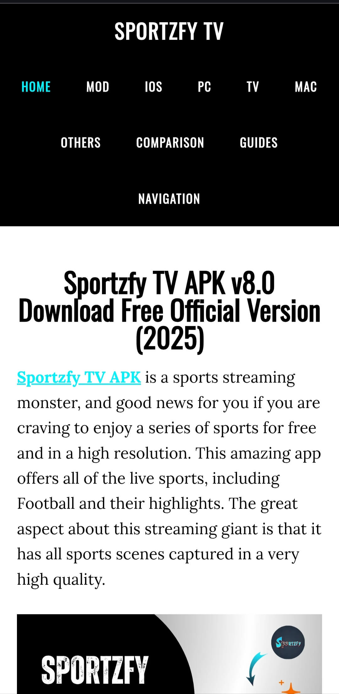 Visit Official Sportzfy Web URL